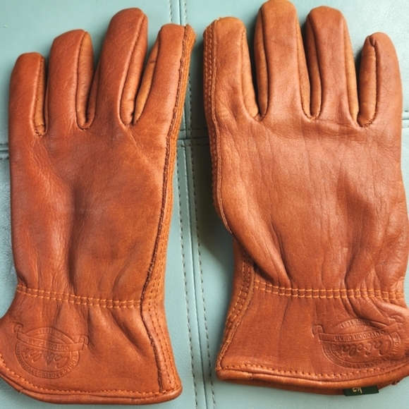 CABELA'S Loved Ranch Work Thinsulate Insulation Lined Golden Leather Gloves S - Picture 4 of 16